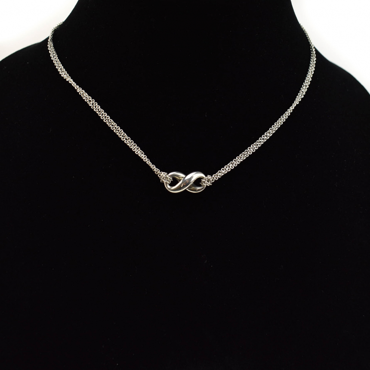 Tiffany infinity silver necklace 